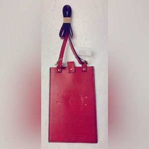 NEW~ CITY Red Slim Crossbody Bag